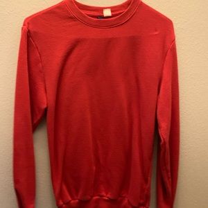 Red plain sweater
